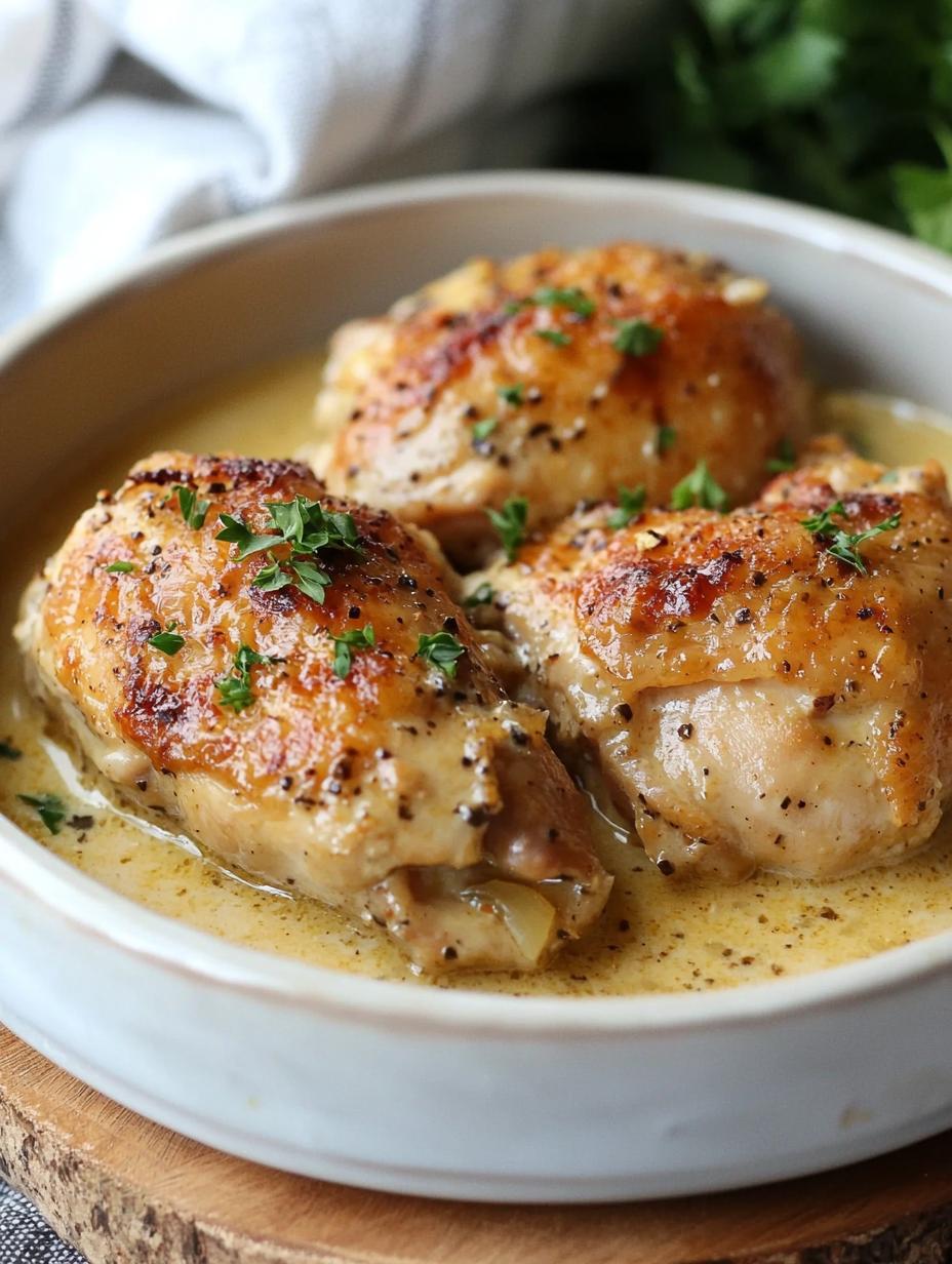  Slow Cooker Creamy French Mustard Chicken