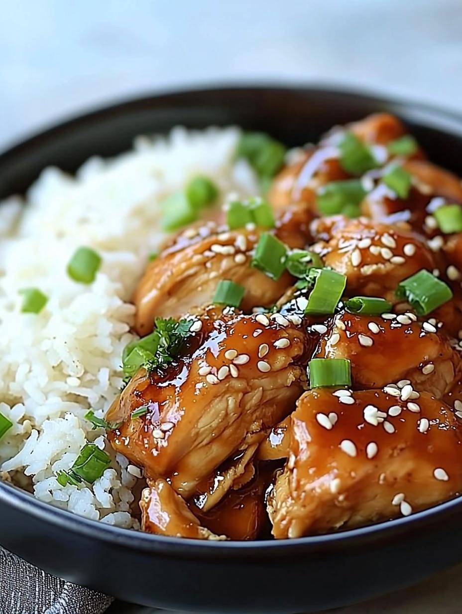 Slow Cooker Honey Teriyaki Chicken with Brown Sugar