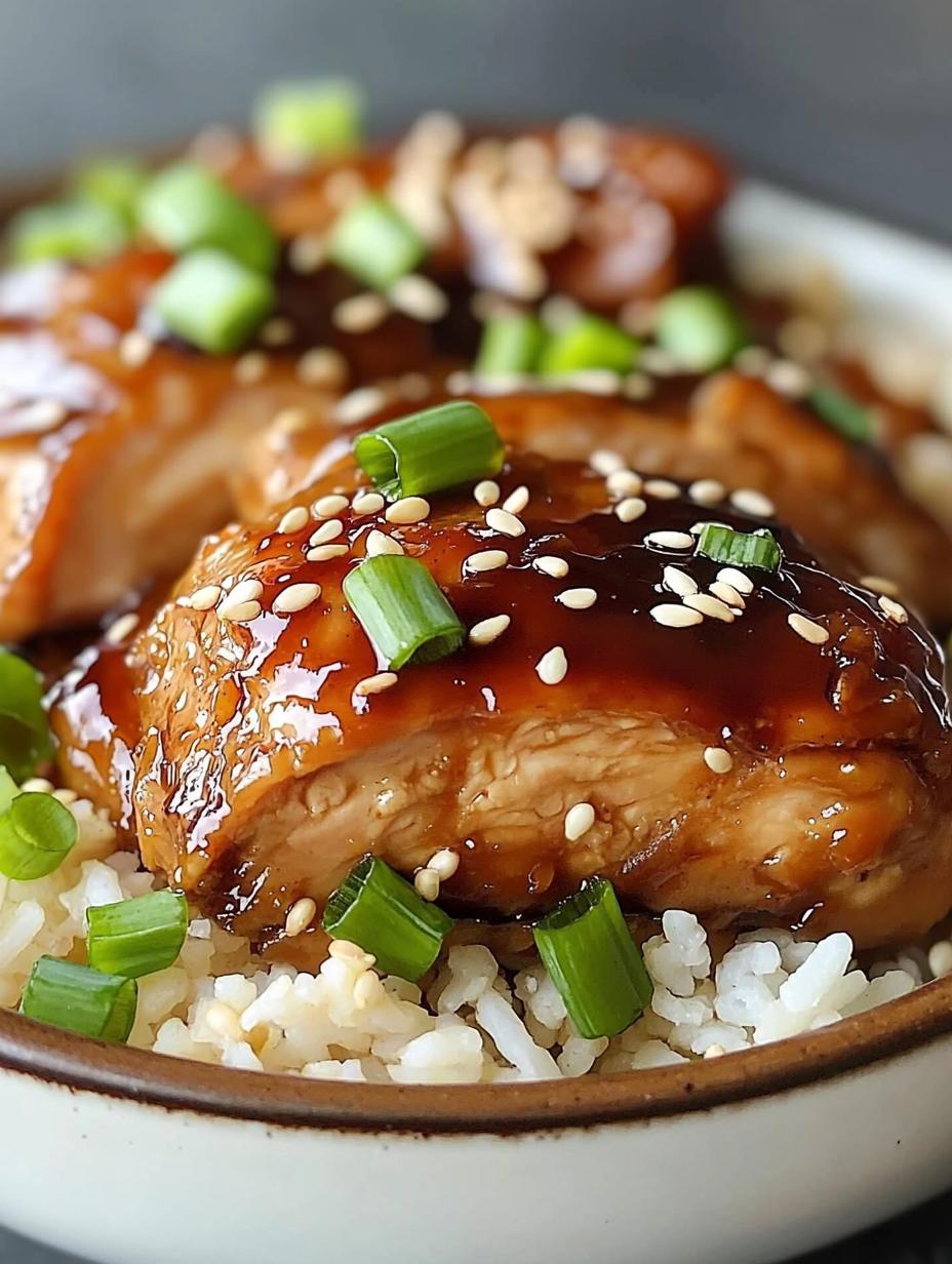 Slow Cooker Honey Teriyaki Chicken with Brown Sugar