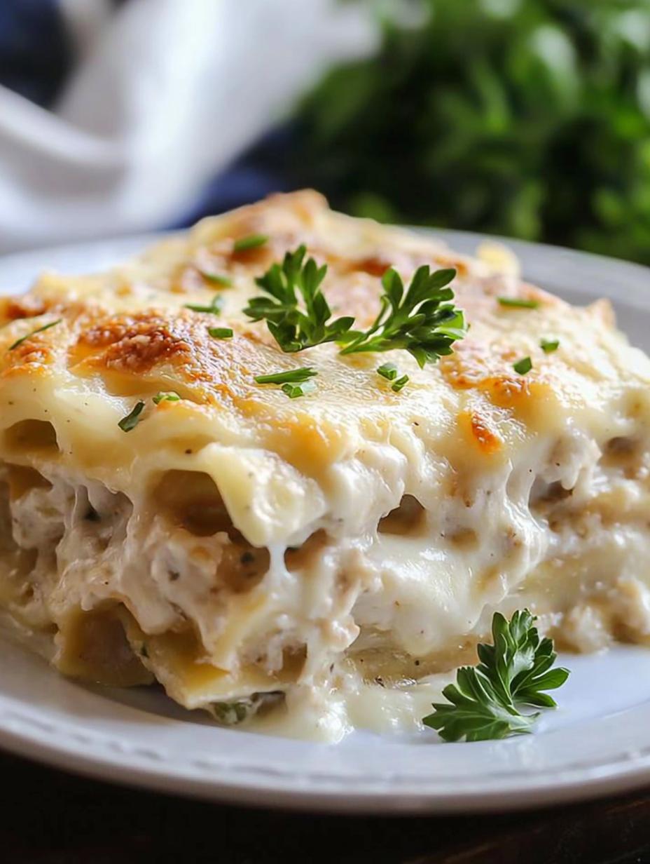 Slow Cooker White Lasagna