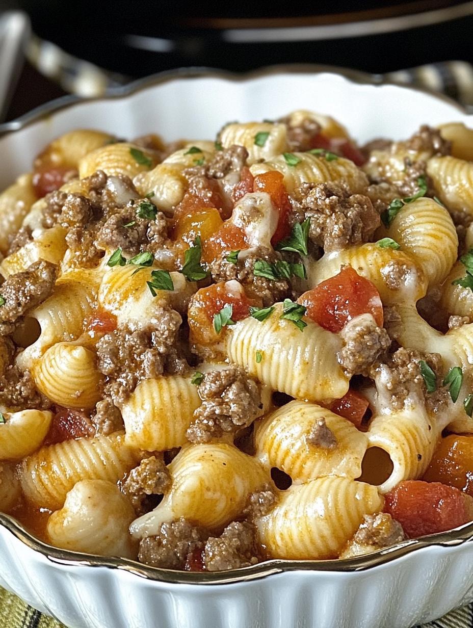 30-minute Creamy Beef and Shells