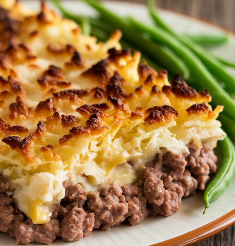5 Ingredient Hamburger Potato Casserole