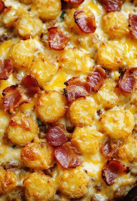 Bacon Cheeseburger Tater Tot Casserole