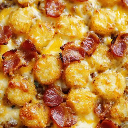 Bacon Cheeseburger Tater Tot Casserole