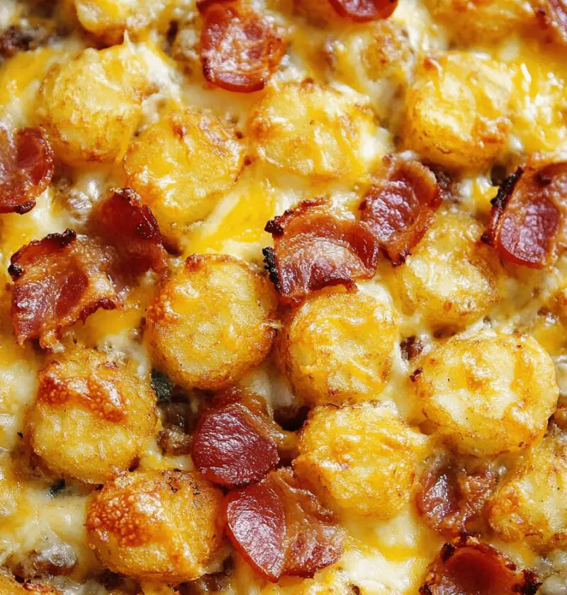 Bacon Cheeseburger Tater Tot Casserole