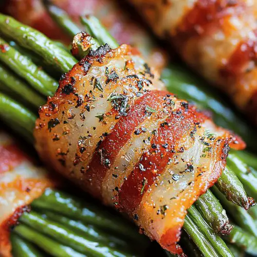 Bacon Wrapped Roasted Green Beans