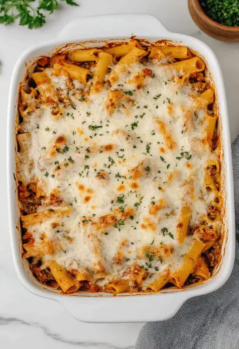 Baked Ziti With Bechamel Sauce