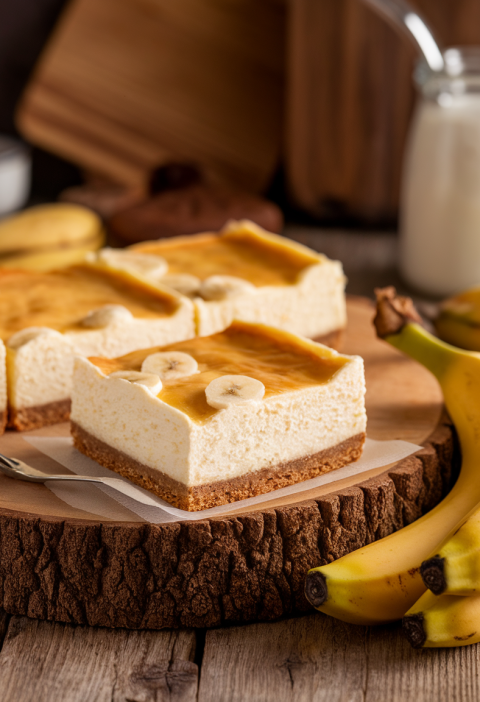 Banana Cream Cheesecake Bars