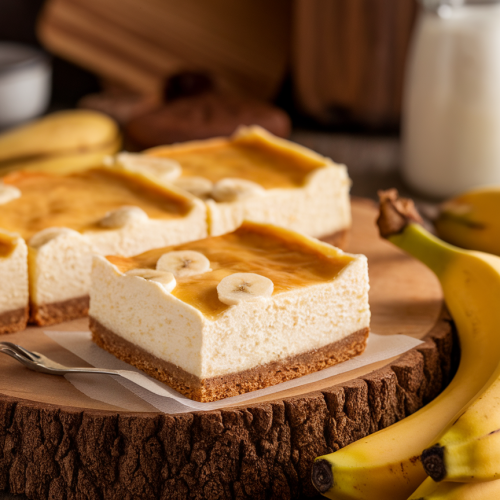 Banana Cream Cheesecake Bars