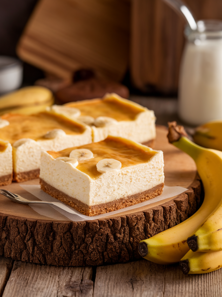 Banana Cream Cheesecake Bars