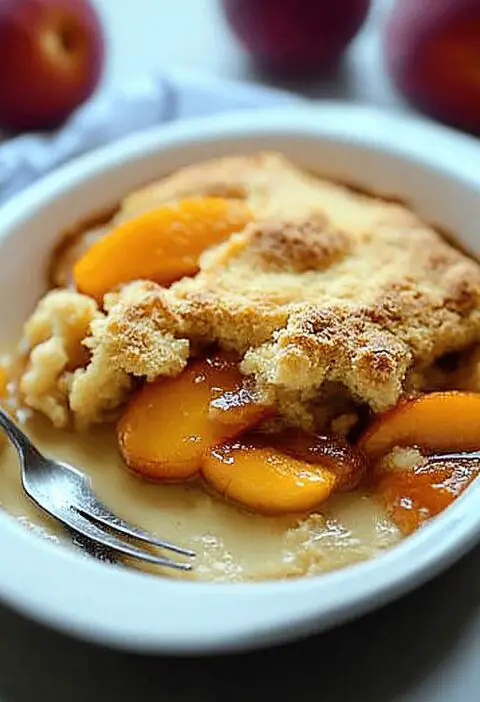 Bisquick Peach Cobbler
