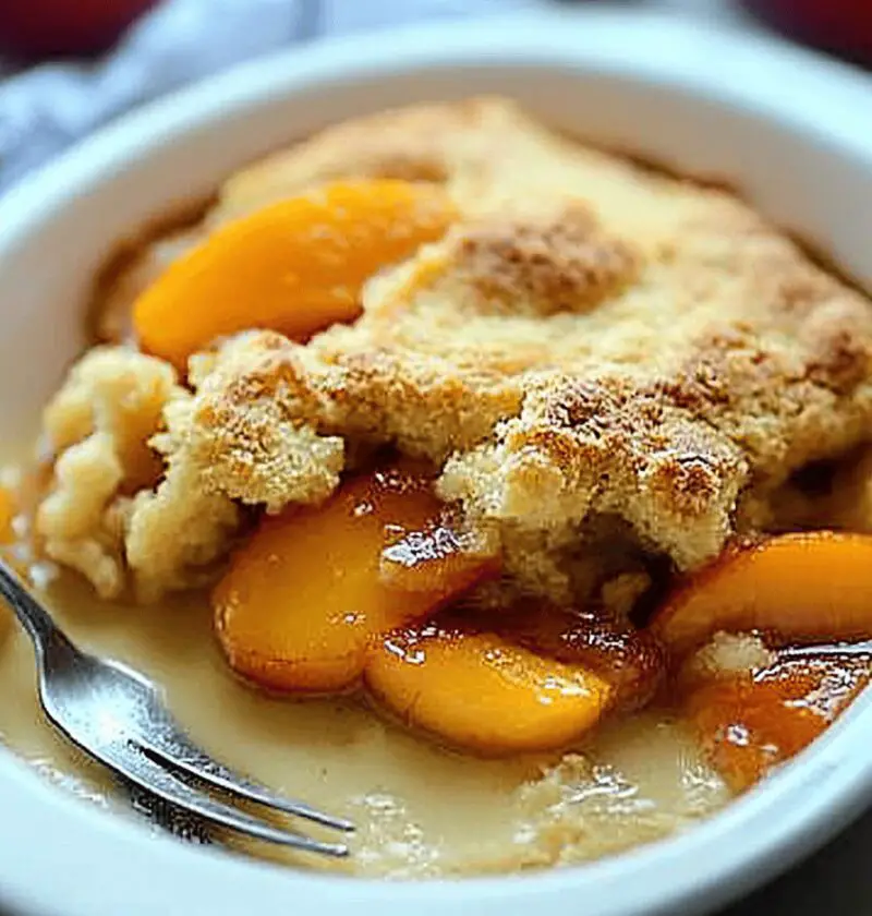 Bisquick Peach Cobbler