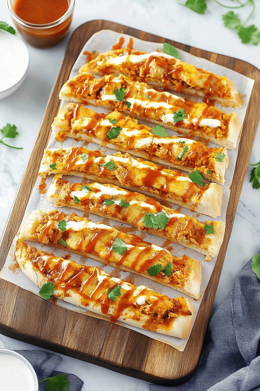 Buffalo Chicken Flatbread – Then and Now Recipes