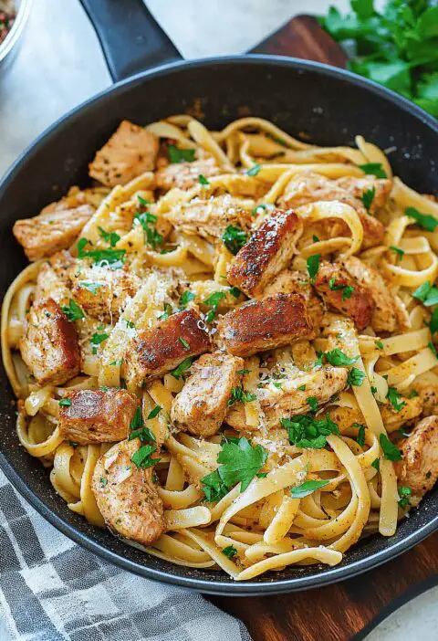 Cajun Chicken And Sausage Pasta