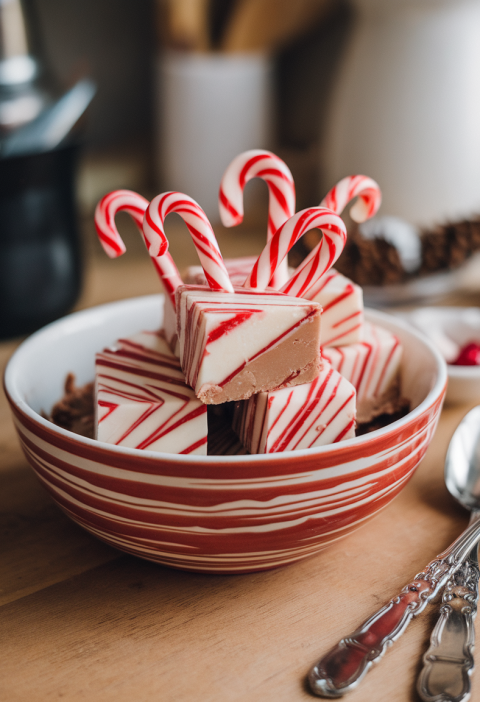 Candy Cane Fudge Recipe