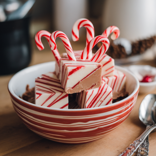 Candy Cane Fudge Recipe