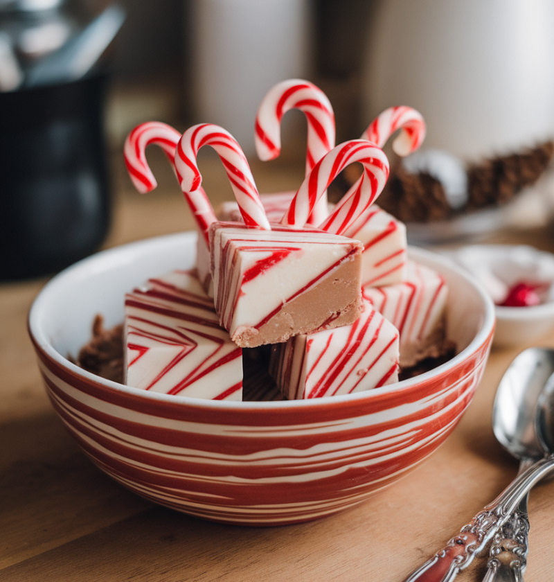 Candy Cane Fudge Recipe