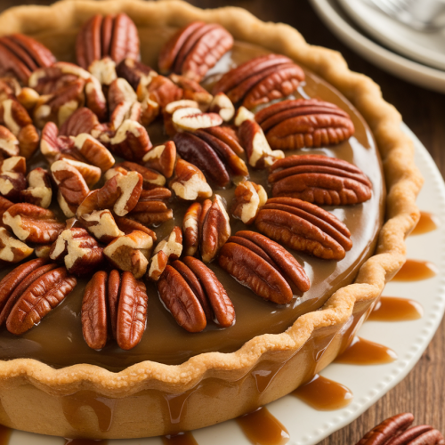 Caramel Pecan Delight Pie