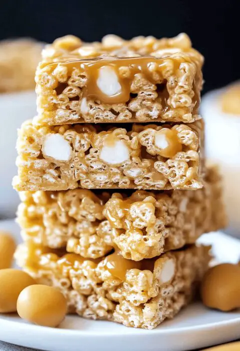 Caramel Rice Krispies Treats