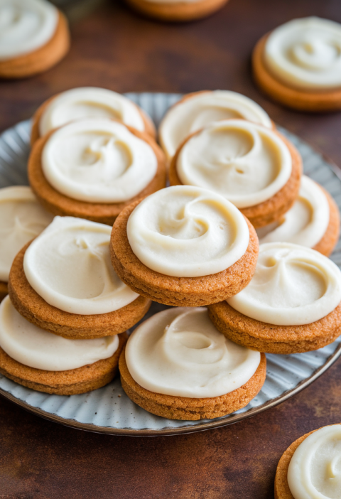Carrot Cake Cookies With Cream Cheese Frosting