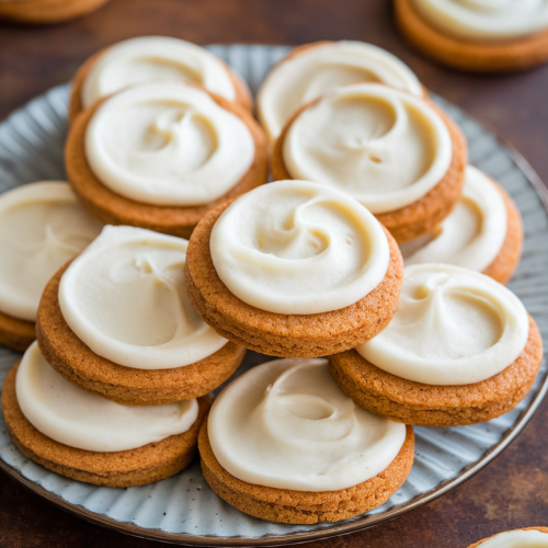 Carrot Cake Cookies With Cream Cheese Frosting