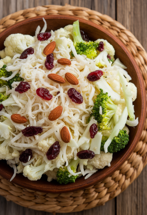 Cauliflower Broccoli Salad