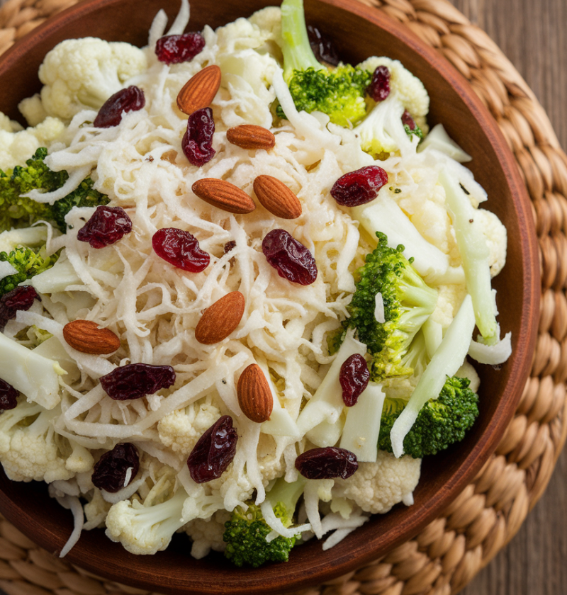 Cauliflower Broccoli Salad