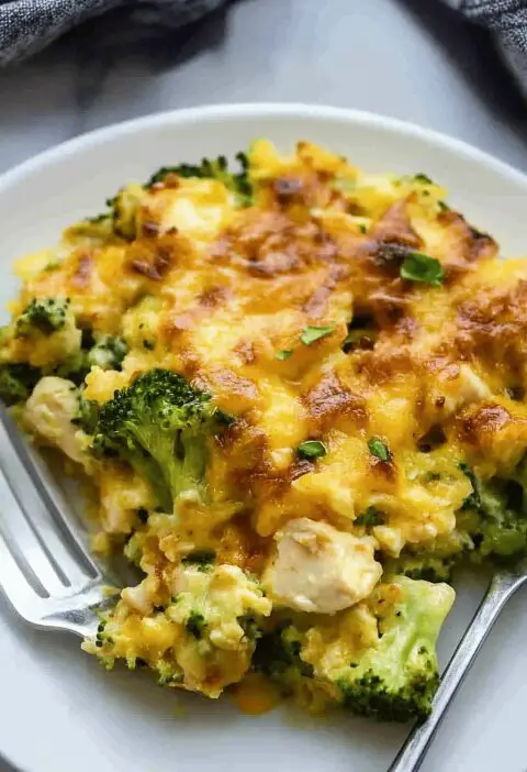 Cheesy Chicken Broccoli Casserole