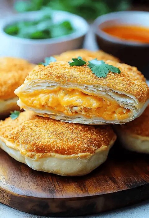 Cheesy Chicken Taco Pockets