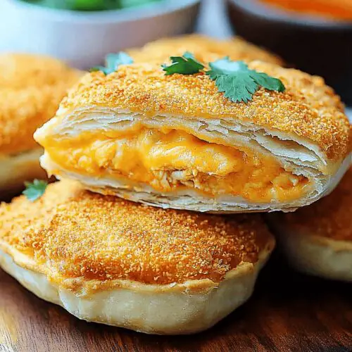 Cheesy Chicken Taco Pockets