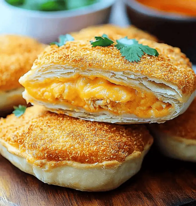 Cheesy Chicken Taco Pockets