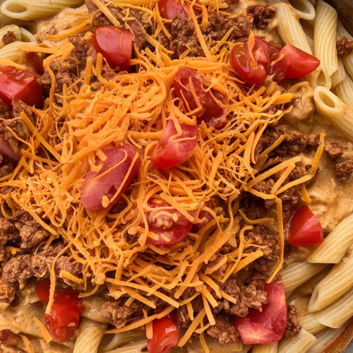 Cheesy Taco Cream Cheese Pasta