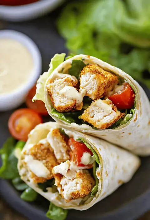 Chicken Caesar Wraps