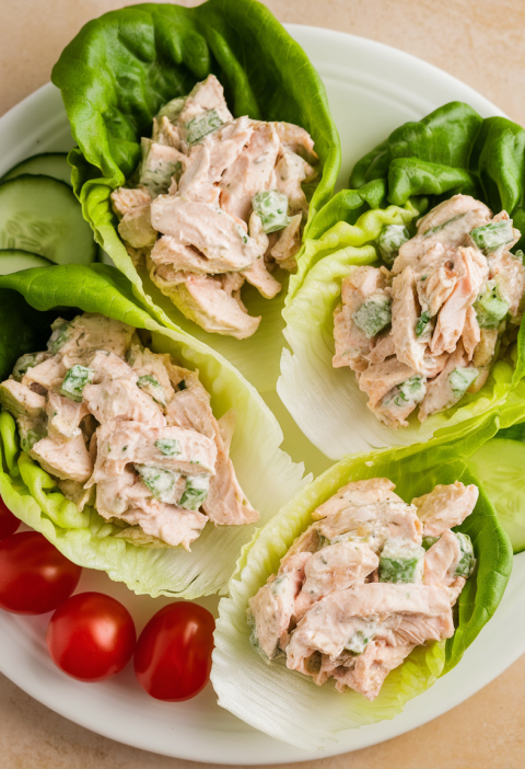 Chicken Salad Lettuce Wraps