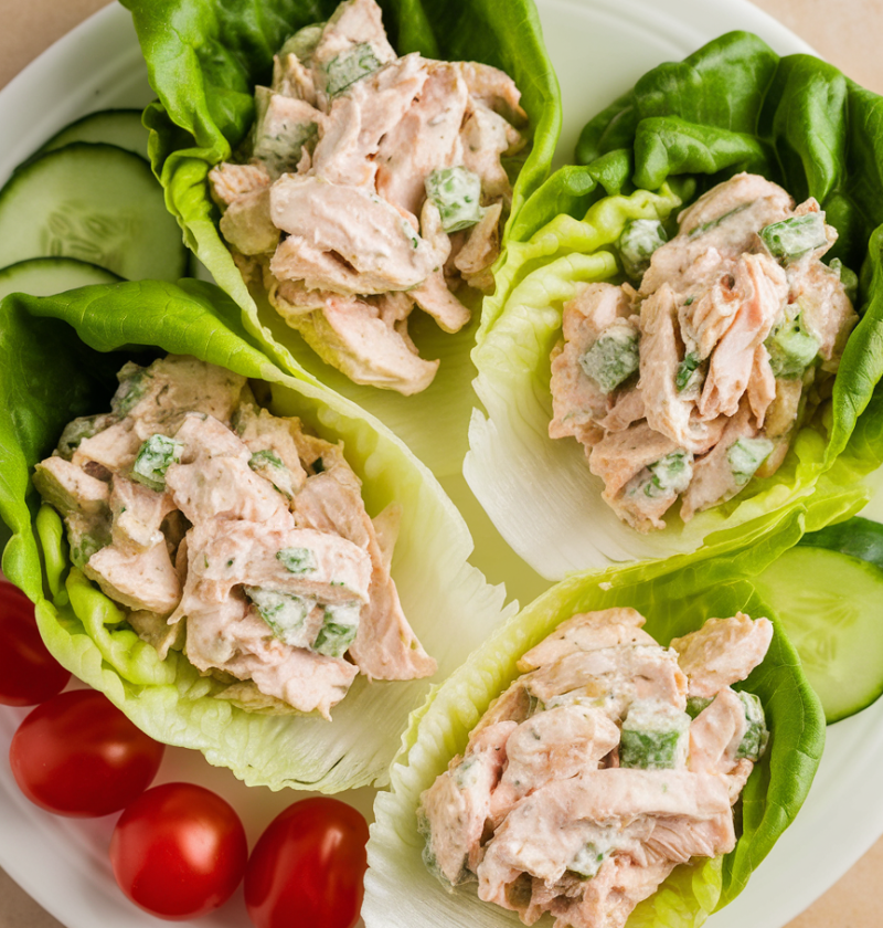 Chicken Salad Lettuce Wraps