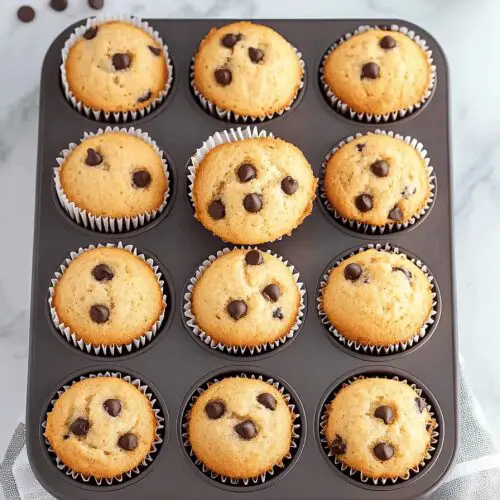 Chocolate Chip Cake Mix Muffins