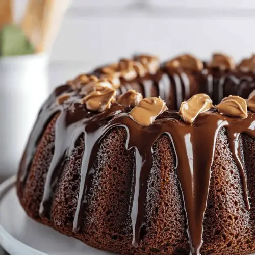 Chocolate Peanut Butter Bundt Cake