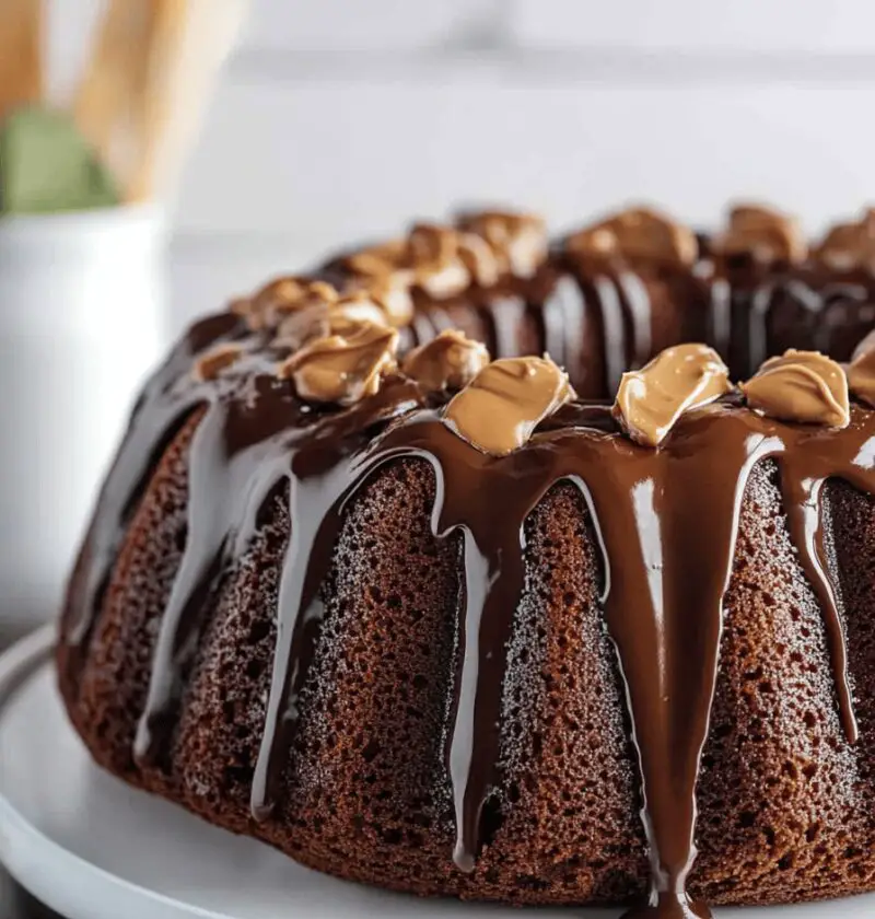 Chocolate Peanut Butter Bundt Cake