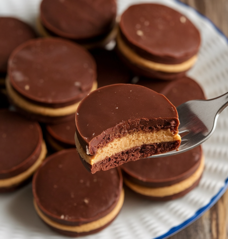 Chocolate Peanut Butter No Bake Cookies