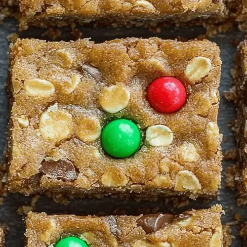 Christmas Oatmeal Cookie Bars