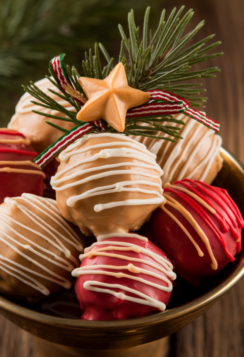 Christmas Peanut Butter Balls