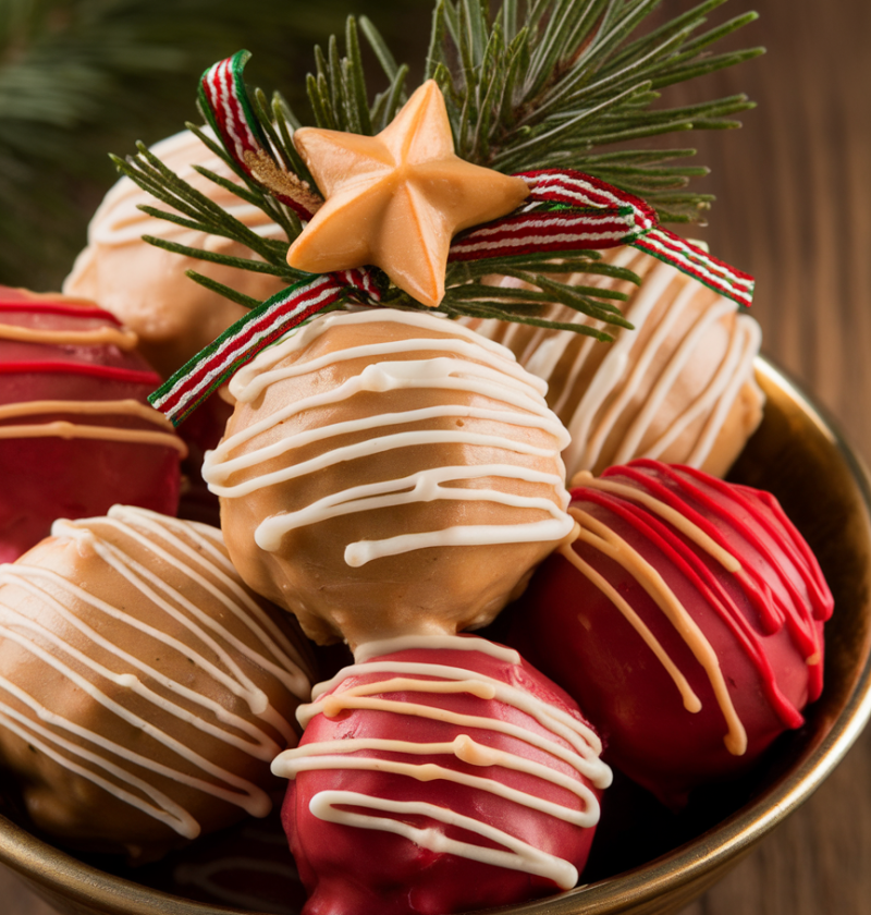 Christmas Peanut Butter Balls