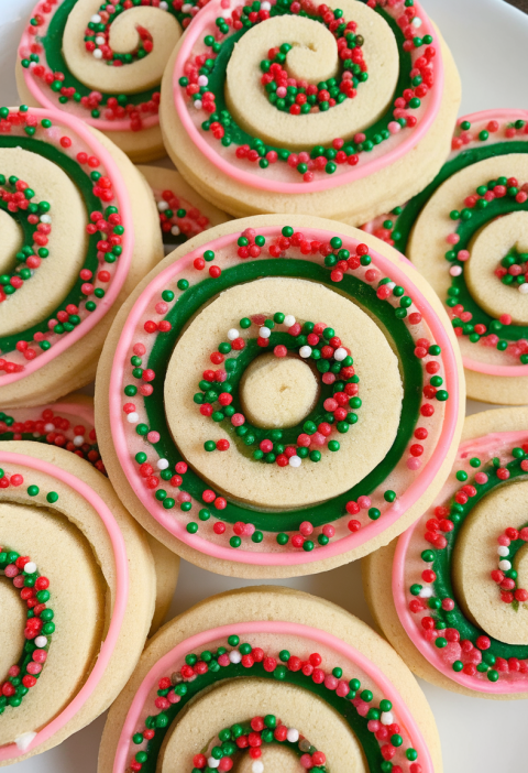 Christmas Pinwheel Cookies