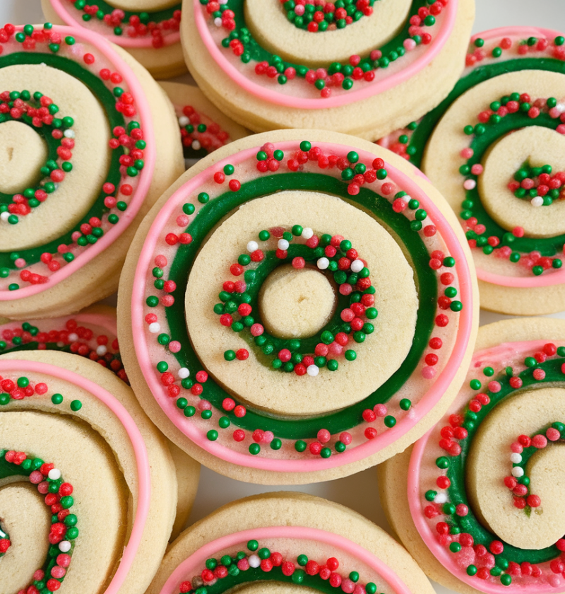 Christmas Pinwheel Cookies