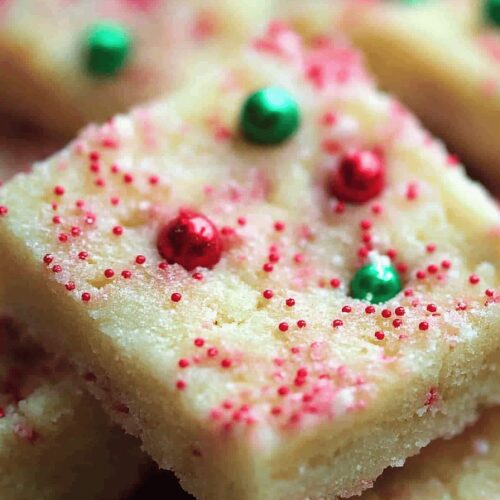 Christmas Shortbread Cookie Bars