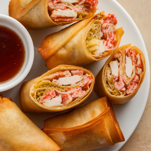 Crab Cake Egg Rolls