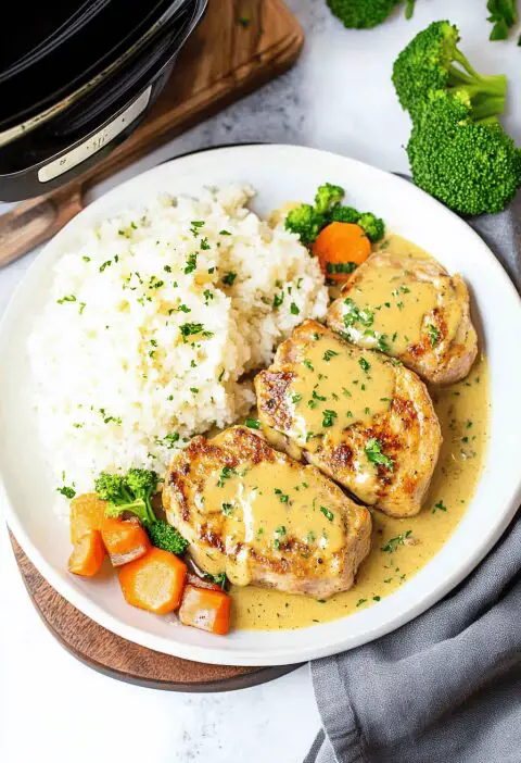 Crockpot Ranch Pork Chops