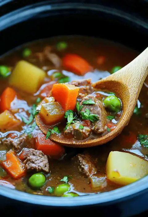 Crockpot Vegetable Beef Soup
