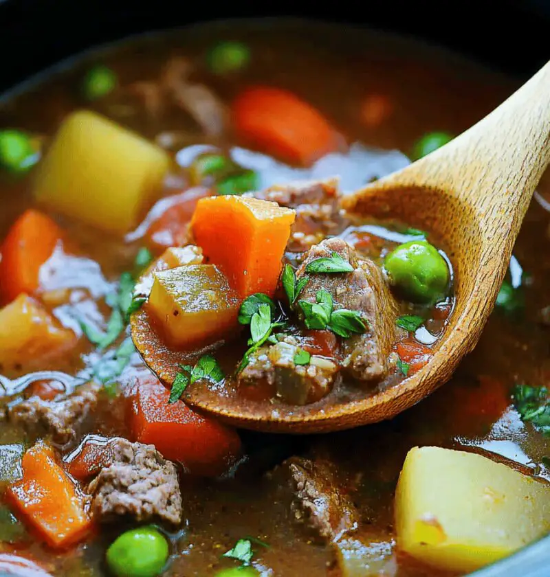 Crockpot Vegetable Beef Soup