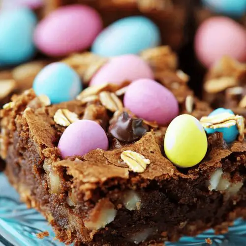 Easter Oatmeal Brownies